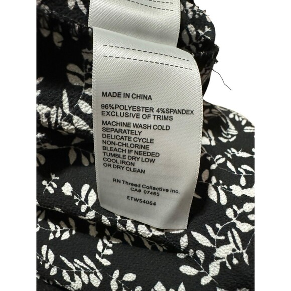 Ellen Tracy Women’s Black Mini Leaf Jumpsuit Size XS NWT - Picture 12 of 16